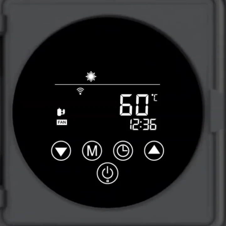 Reclaim Eco R290 integrated round controller panel