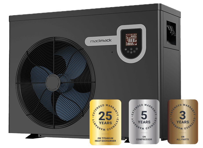 Madimack InverECO Plus, one model in the Madimack pool heat-pump range